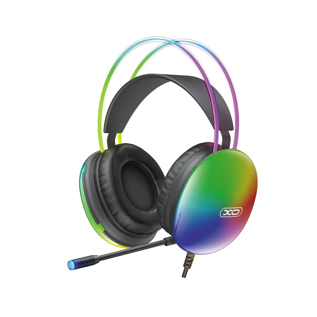 AURICULARES GAMER  XO-GE11 NEGRO RGB CON MICROFONO USB JACK 3.5MM